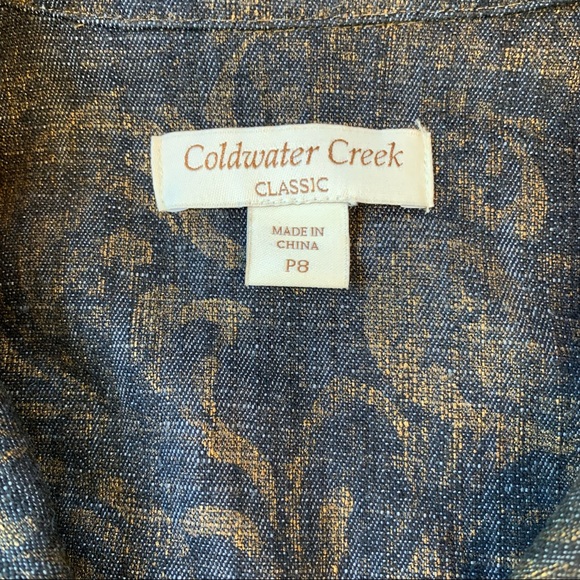 HOST PICK 🎉 Coldwater Creek Embellished Denim Jacket, 8P, NWT - Picture 4 of 6